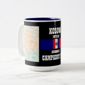 CAMPAIGN STAR KOSOVO VETERAN TWEEKLEURIGE KOFFIEMOK (Voorkant links)