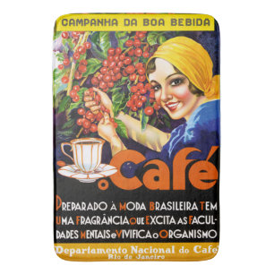 Campanha Da Boa Bebida Coffee Vintage Ad Poster Badmat