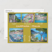 Campanie, Italie - Carte postale (Devant / Derrière)