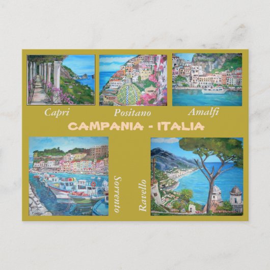 Campanie, Italie - Carte postale (Devant)