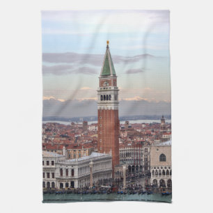 Campanile di San Marco, Venetië Italië Theedoek