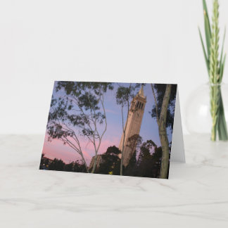 Campanile Zonsondergang, die bij Schemer wordt Kaart