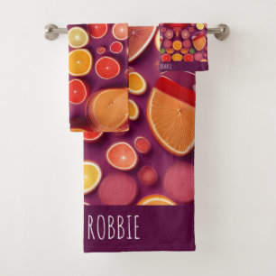 Campari Soda Grapefruit kleurrijk patroon Bad Handdoek