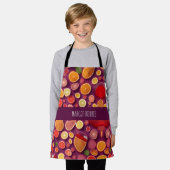 Campari Soda Grapefruit kleurrijk patroon Schort (Gedragen)