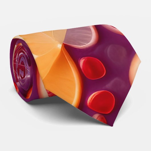 Campari Soda kleurrijk patroon Stropdas (Opgerold)