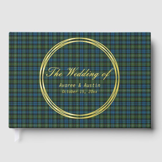 Campbell Argyll Ancient Original Scottish Tartan Gastenboek (Voorkant)