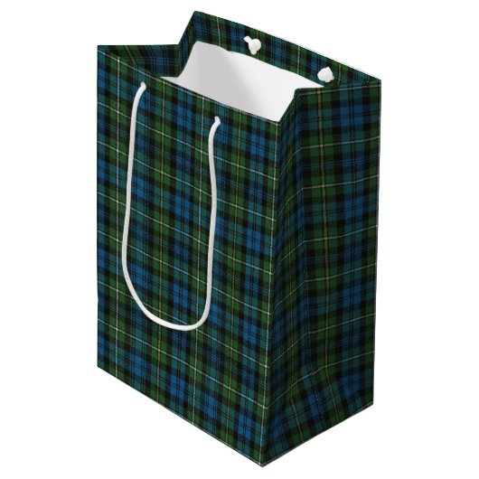 Campbell Argyll Ancient Scottish Tartan Medium Cadeauzakje (Voorkant Gekanteld)
