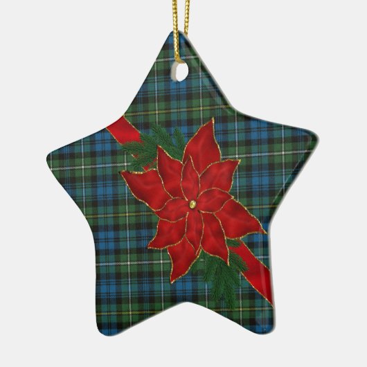 Campbell Argyll Ancient Scottish Tartan Pattern Keramisch Ornament (Links)