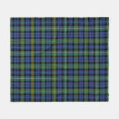 Campbell Argyll Oude Plaid Fleece Deken (Voorkant (Horizontaal))