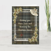 Campbell Argyll Weathered Tartan Christmas Feestdagen Kaart (Voorkant)