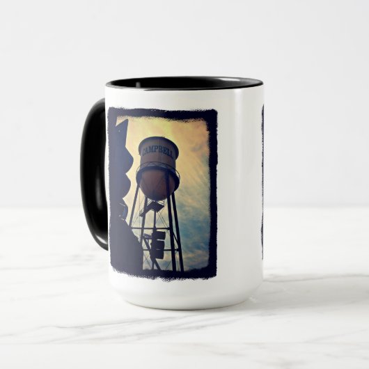 Campbell CA Water Tower Mok (Voorkant links)