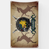 Campbell Clan Badge 3x5 Spandoek (Verticaal)