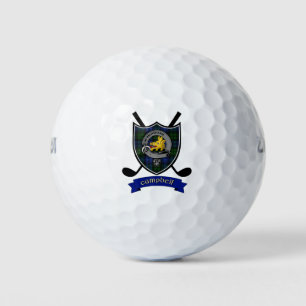 Campbell Clan Badge & Crossed Golf Clubs Golfballen