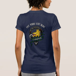 Campbell Clan Badge & Tartan Aangepast T-shirt