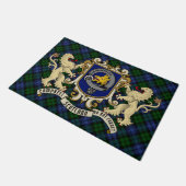 Campbell Clan Badge & Tartan Deurmat (Schuin)