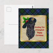 Campbell Clan Badge & Tartan Kerstmis Briefkaart (Voorkant / Achterkant)