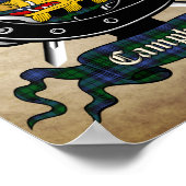 Campbell Clan Badge & Tartan Poster 8.5x11 (Coin)