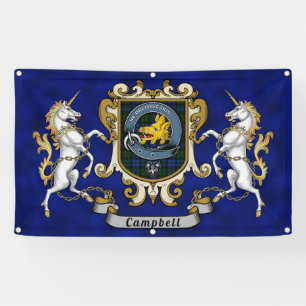 Campbell Clan Badge & Tartan Spandoek
