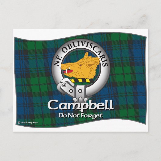 Campbell Clan Briefkaart (Voorkant)