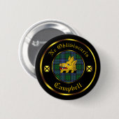 Campbell Clan & Tartan Button (Voorkant /achterkant)