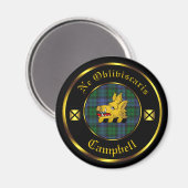 Campbell Clan & Tartan Magnet (Recto/Verso)