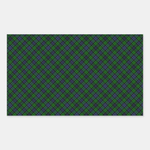 Campbell Clan Tartan Ontworpen voor afdruk Rechthoekige Sticker
