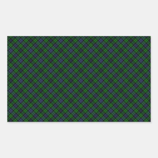 Campbell Clan Tartan Ontworpen voor afdruk Rechthoekige Sticker (Voorkant)