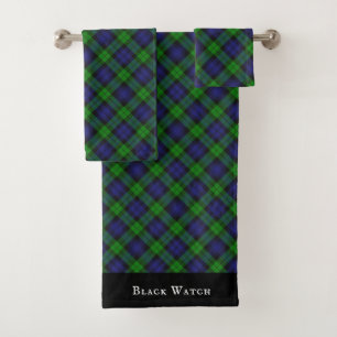 Campbell Clan Tartan Pset Black Watch Bad Handdoek