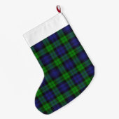 Campbell Clan Tartan Pset Black Watch Grote Kerstsok (Achterkant (Hangend))