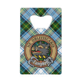 Campbell Crest au-dessus de Tartan (Devant)