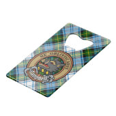 Campbell Crest au-dessus de Tartan (Devant Angle)