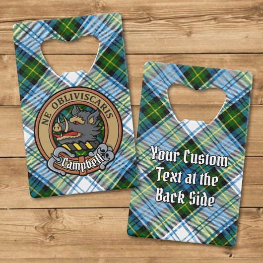 Campbell Crest au-dessus de Tartan