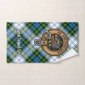 Campbell Crest au-dessus de Tartan (Serviette à main)