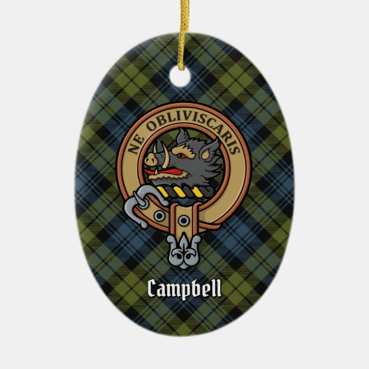 Campbell Crest Keramisch Ornament (Voorkant)