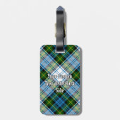 Campbell Crest over Jurk Tartan Bagagelabel (Achterkant verticaal)