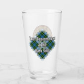 Campbell Crest over Jurk Tartan Glas (Achterkant)