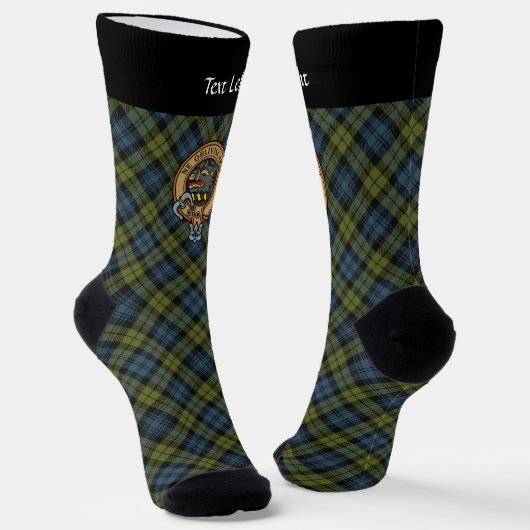 Campbell Crest over Tartan Socks Sokken (Gebogen)