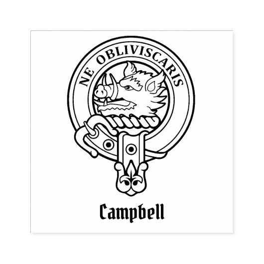 Campbell Crest Rubberstempel (Afrduk)