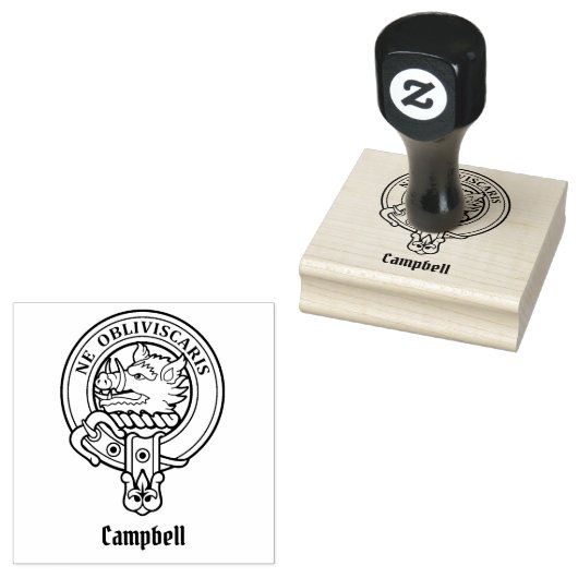 Campbell Crest Rubberstempel (Gestempeld)