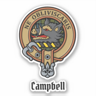 Campbell Crest Sticker