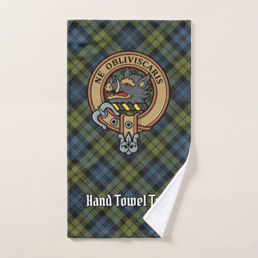 Campbell Crest sur Tartan (Serviette à main)