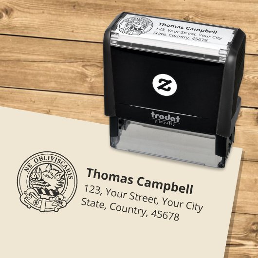 Campbell Crest Zelfinktstempel Zelfinktende Stempel