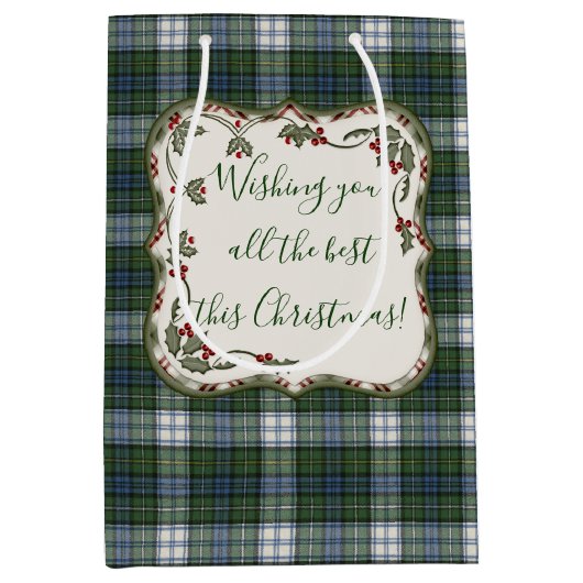 Campbell Dress Ancient Original Scottish Tartan Medium Cadeauzakje (Voorkant)