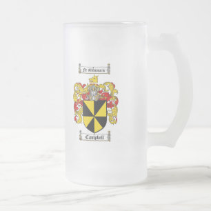 CAMPBELL FAMILIE CREST - CAMPBELL COAT VAN WAPENS MATGLAS BIERPUL