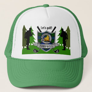 Campbell gepersonaliseerde Clan Badge Golf Trucker Pet