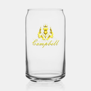 Campbell Gold gekroond distel Blikvorm Glas
