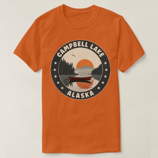 Campbell Lake Alaska Sunset TShirt (Design devant)