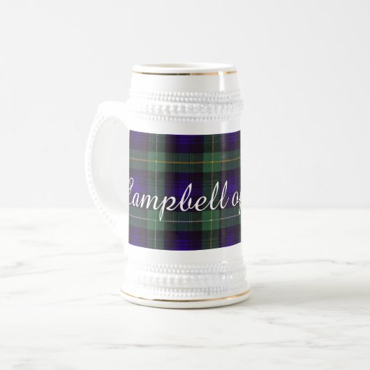 Campbell of Argyll clan Pset Scottish tartan Bierpul (Voorkant links)