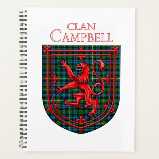 Campbell of Argyll Tartan Scottish Pset Planner (Voorkant)