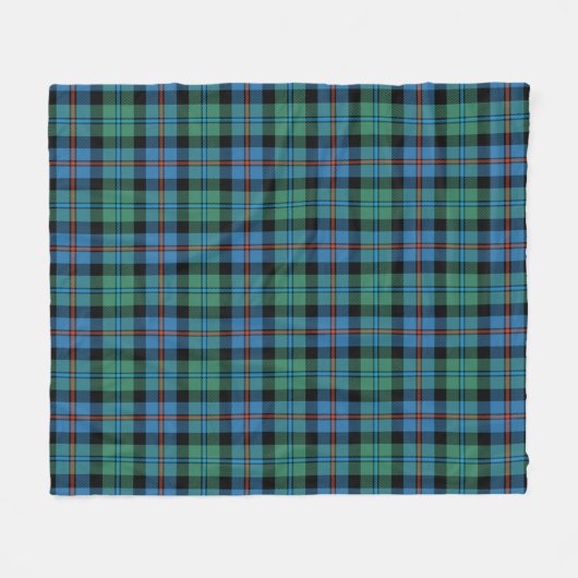 Campbell of Cawdor Ancient Plaid Fleece Deken (Voorkant (Horizontaal))